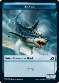 Requin // Soldat humain (003) Jeton double face [Ikoria : Jetons Lair of Behemoths] 