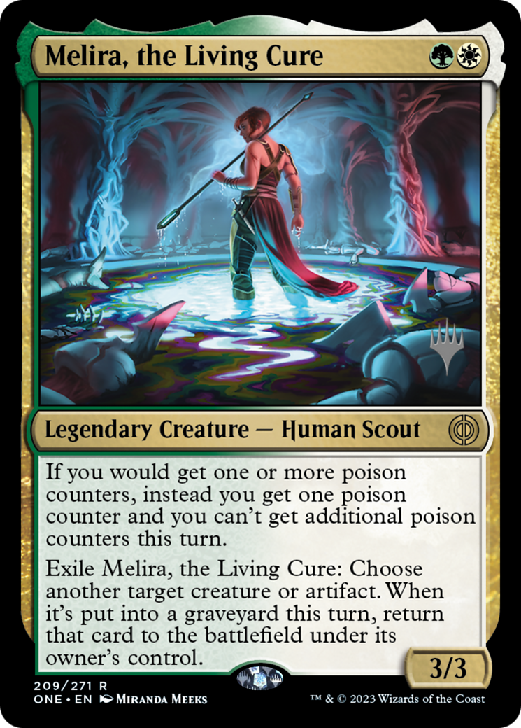 Melira, le remède vivant (Pack promotionnel) [Phyrexia : All Will Be One Promos] 