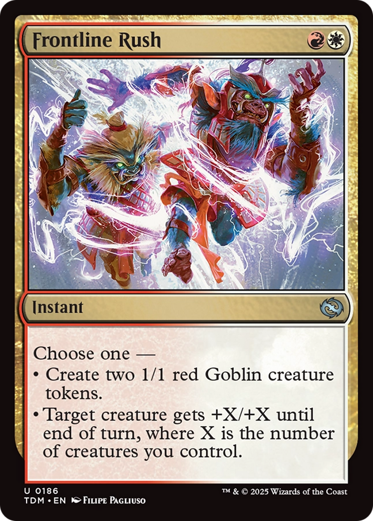 Frontline Rush (TDM-186) - Tarkir: Dragonstorm Foil