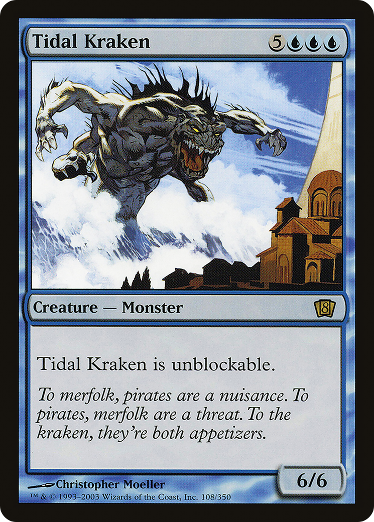 Tidal Kraken (8ED-108) - 8th Edition Foil