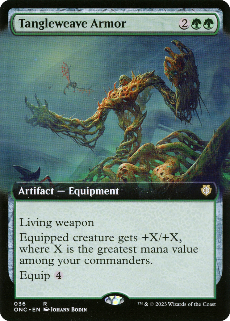 Armure Tangleweave (Art étendu) [Phyrexia : Tous seront un seul commandant] 