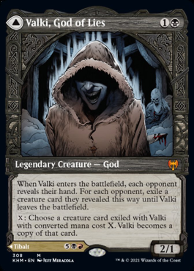 Valki, God of Lies (Showcase) (KHM-308) - Kaldheim: (Showcase)