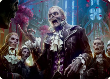 Carte d'art de majordome mort-vivant [Innistrad : série d'art Crimson Vow] 