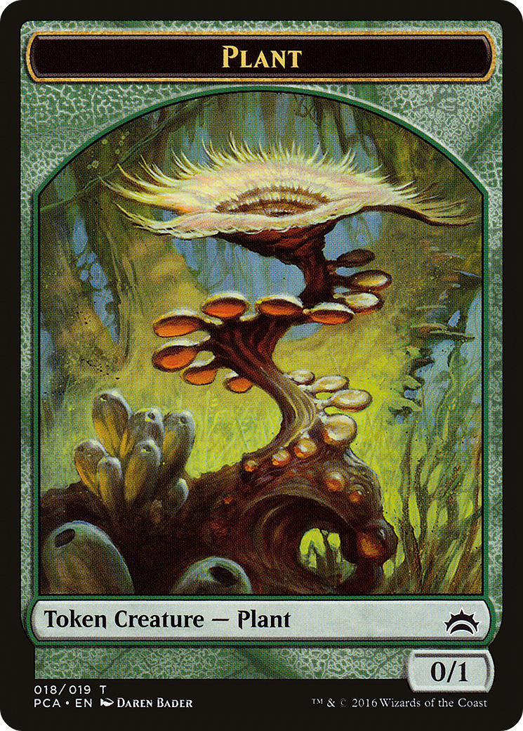 Plant // Ooze Double-Sided Token (PCA-18 // 16) - Planechase Anthology Tokens