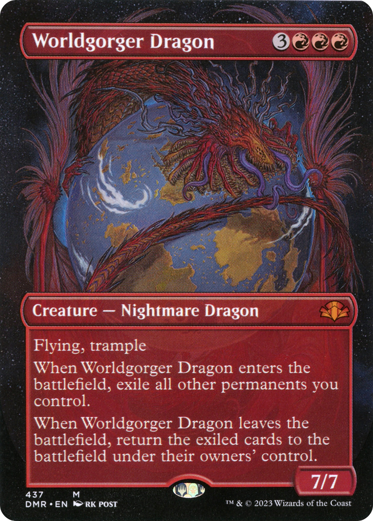 Worldgorger Dragon (Art alternatif sans frontières) [Dominaria Remastered] 