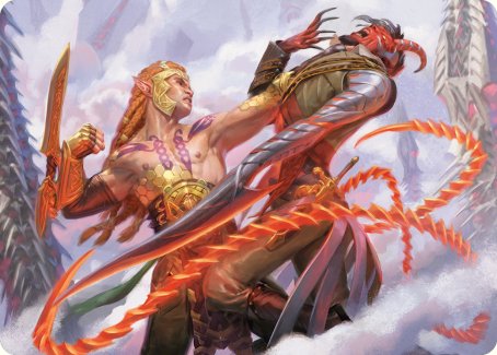 Carte artistique du stand de Tyvar [Phyrexia : All Will Be One Art Series] 