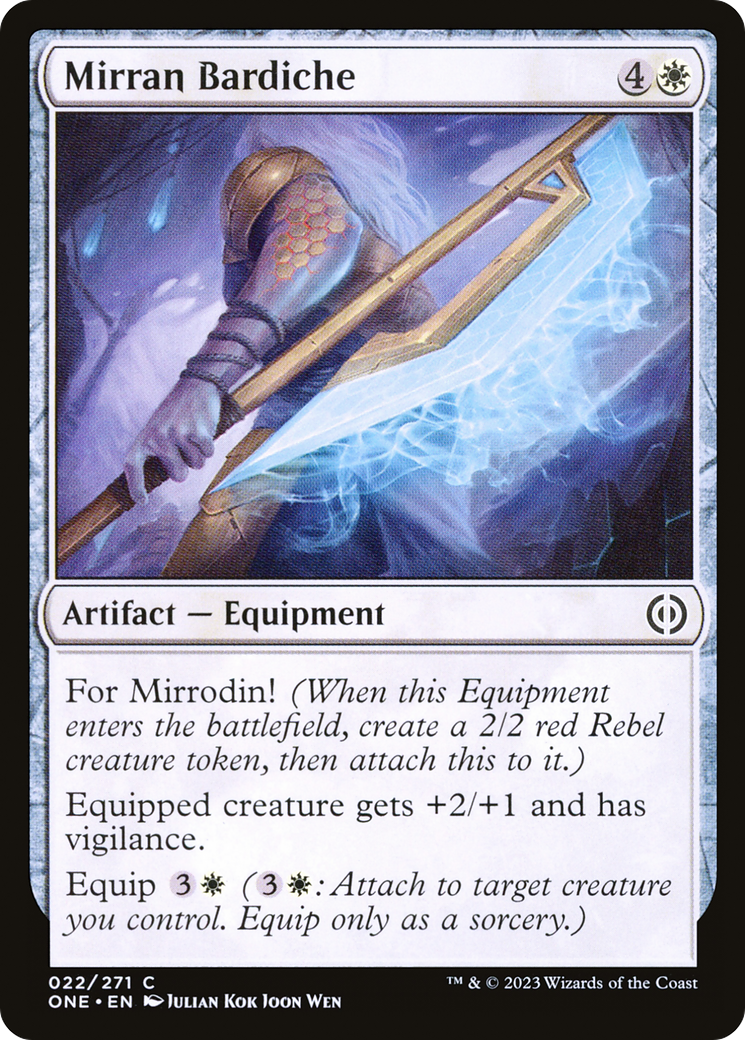 Mirran Bardiche [Phyrexia : Tous seront un] 