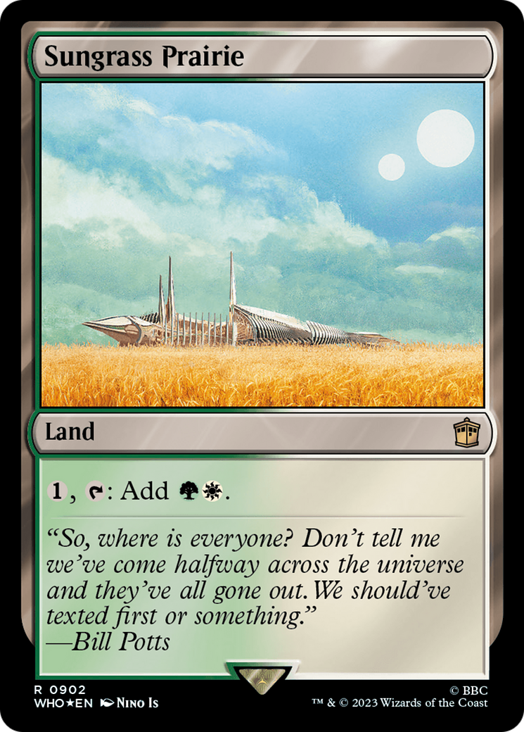 Prairie d'herbes solaires (Surge Foil) [Doctor Who] 