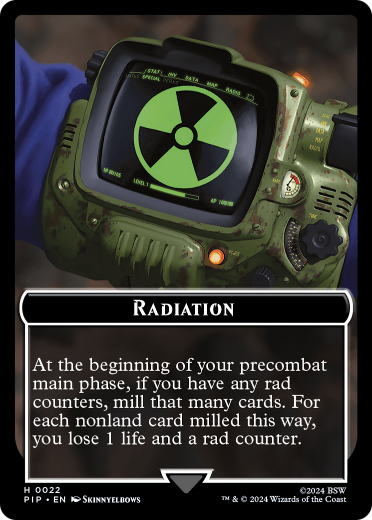 Radiation // Jeton robot double face [Jetons Fallout] 