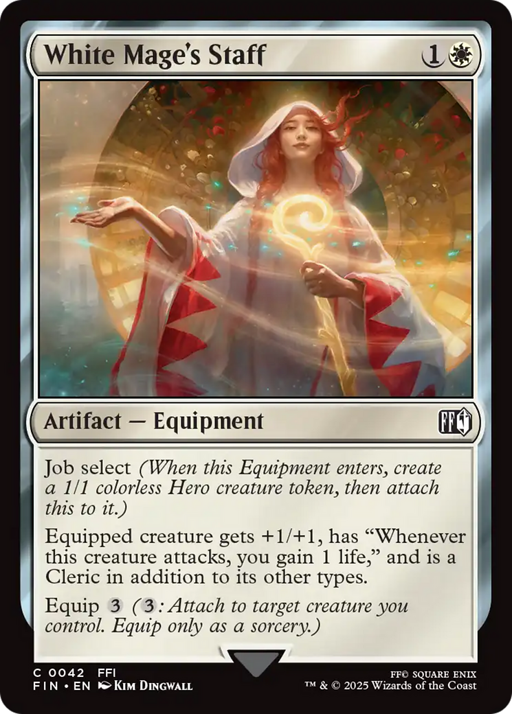 White Mage's Staff (FIN-042) - FINAL FANTASY Foil