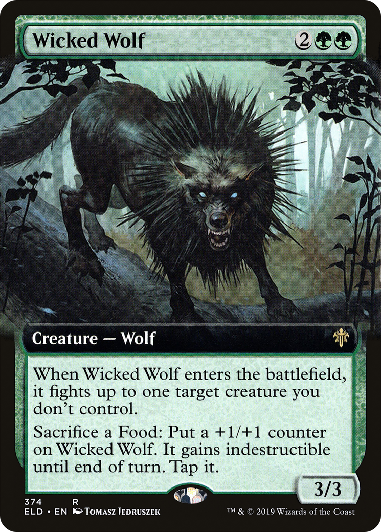 Wicked Wolf (Extended Art) [Trône d'Eldraine] 