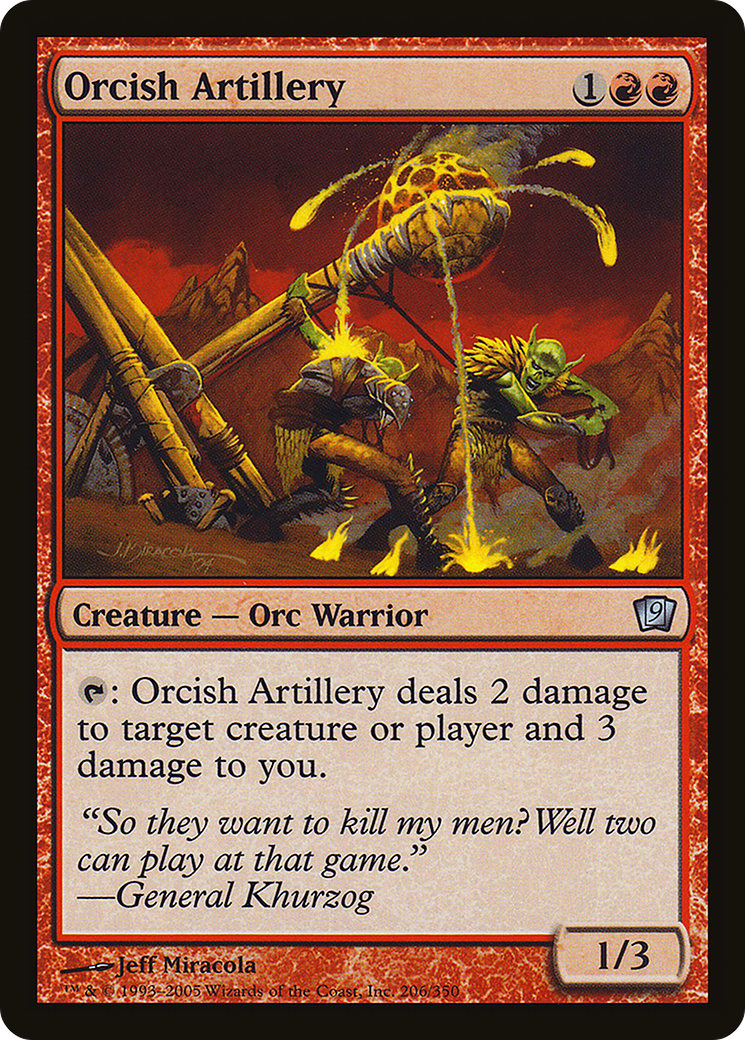 Orcish Artillery (9ED-206★) - 9th Edition Foil