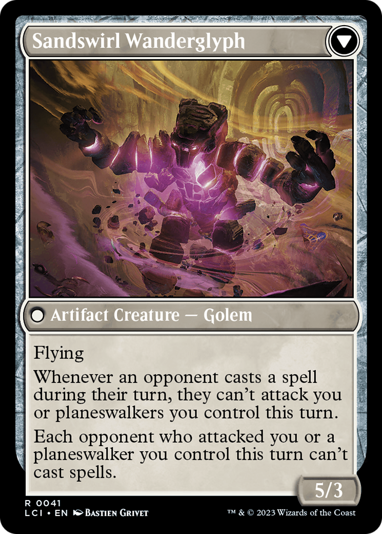 Glyphbridge instable // Sandswirl Wanderglyph [Cartes d'avant-première des Cavernes perdues d'Ixalan] 