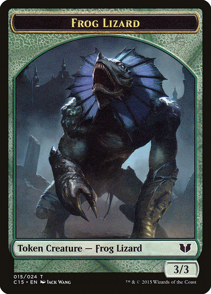 Frog Lizard // Germ Double-Sided Token (C15-15 // 7) - Commander 2015 Tokens