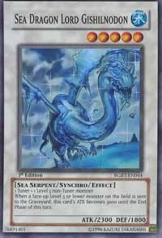 Sea Dragon Lord Gishilnodon (RGBT-EN044) - Super Rare