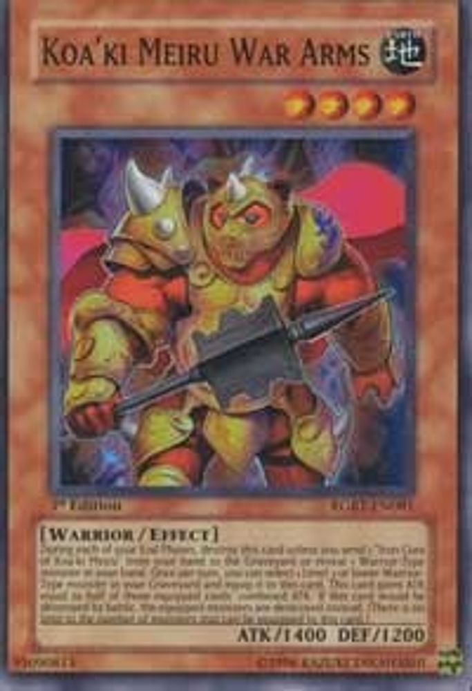 Koa'ki Meiru War Arms (RGBT-EN081) - Super Rare