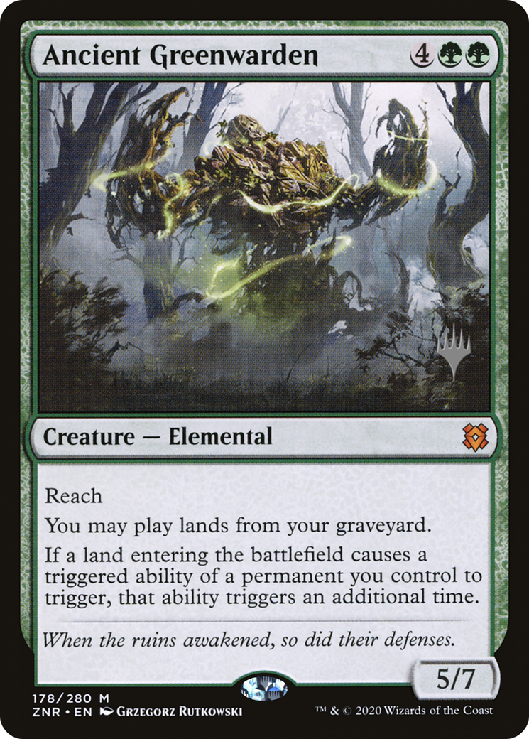 Ancien gardien vert (pack promotionnel) [Promos Zendikar Rising] 