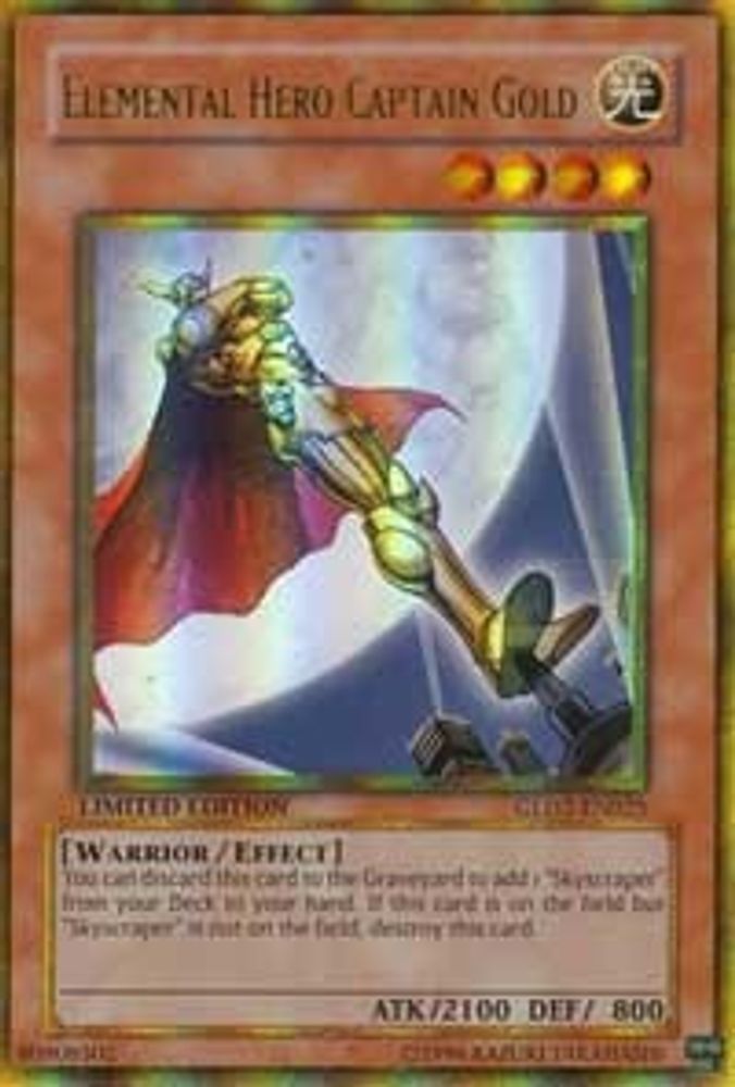 Elemental Hero Captain Gold (GLD2-EN025) - Ultra Rare
