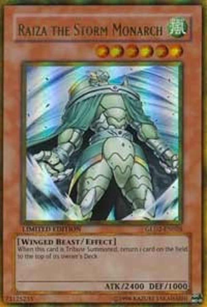 Raiza le monarque des tempêtes [GLD2-EN026] Ultra Rare 