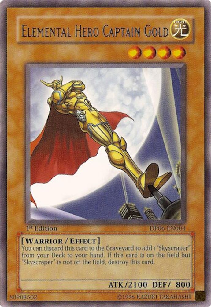 Elemental Hero Captain Gold (DP06-EN004) - Rare