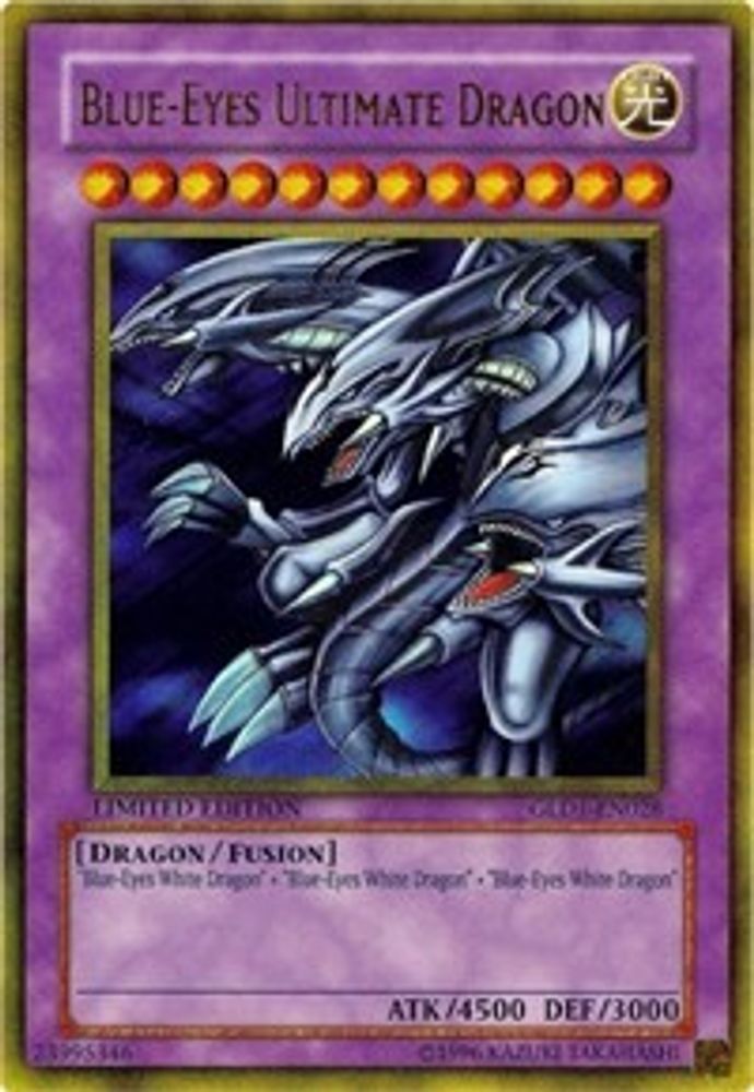 Blue-Eyes Ultimate Dragon (GLD1-EN028) - Gold Rare