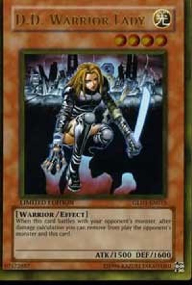 DD Warrior Lady [GLD1-EN015] Or Rare 