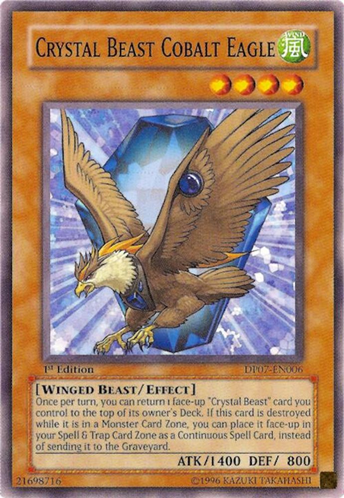 Crystal Beast Cobalt Eagle (DP07-EN006) - Common