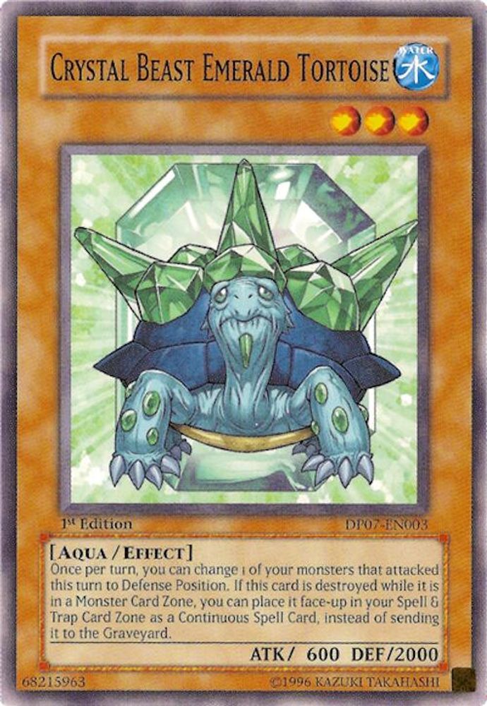 Crystal Beast Emerald Tortoise (DP07-EN003) - Common