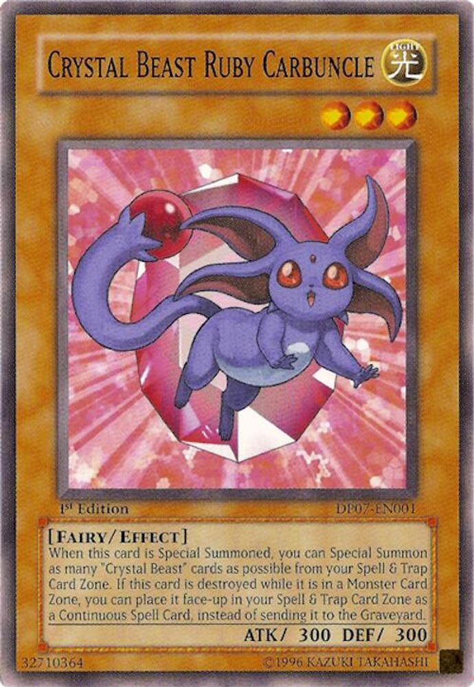 Crystal Beast Ruby Carbuncle (DP07-EN001) - Common