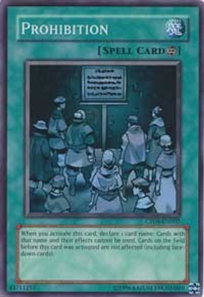 Prohibition (CP08-EN002  ) - Super Rare