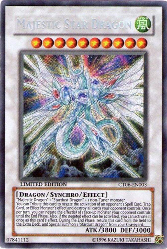 Majestic Star Dragon (CT06-EN003) - Secret Rare