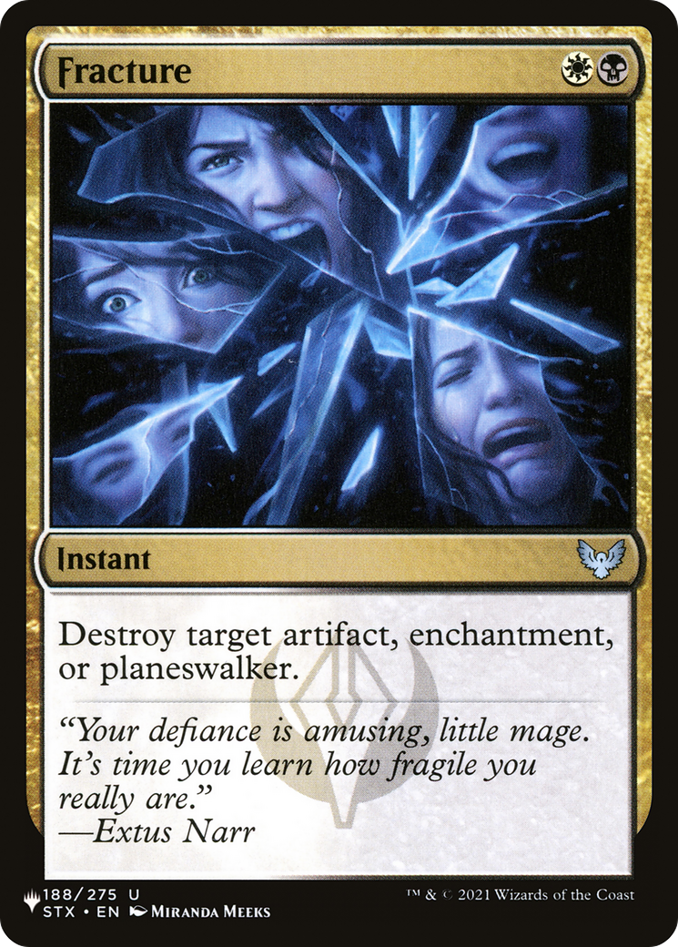 Fracture (LIST-STX-188) - The List