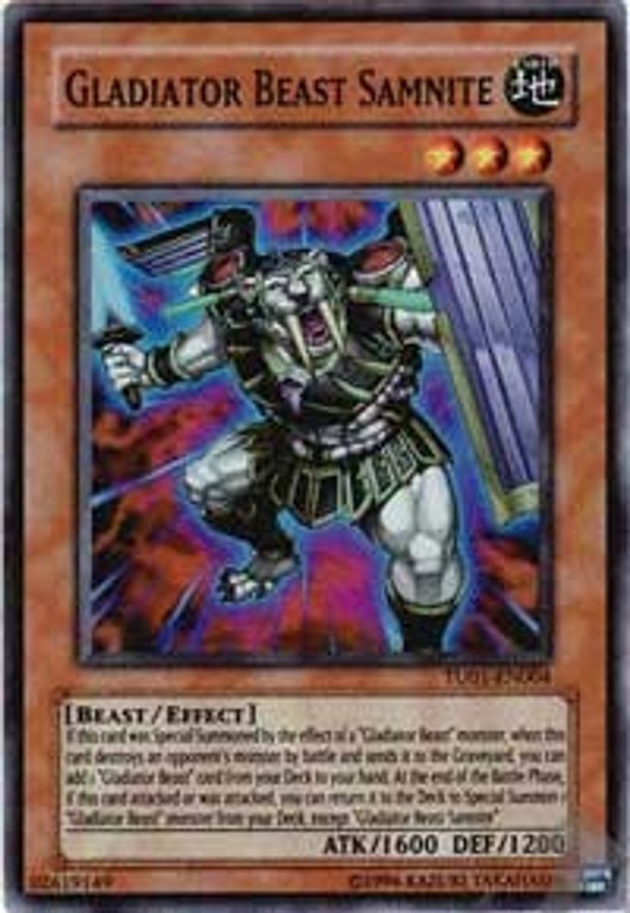 Bête Gladiateur Samnite [TU01-EN004] Super Rare 