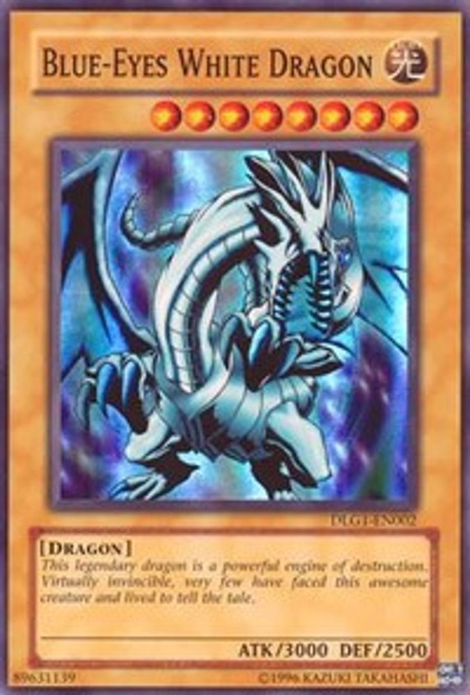 Blue-Eyes White Dragon (DLG1-EN002) - Super Rare