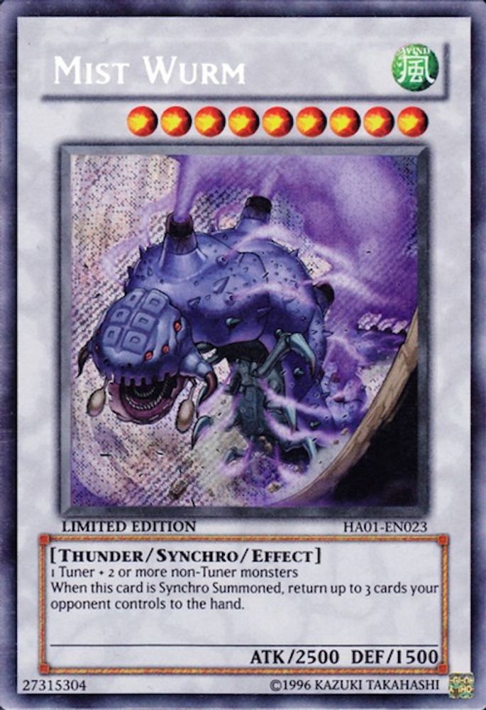 Mist Wurm (HA01-EN023) - Secret Rare
