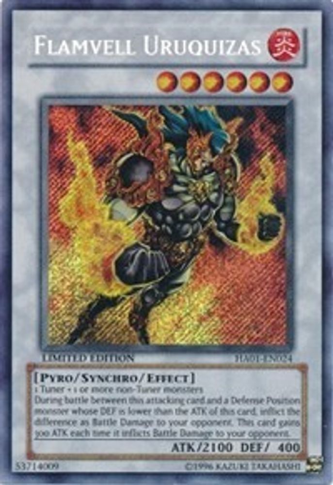 Flamvell Uruquizas [HA01-EN024] Secret Rare 