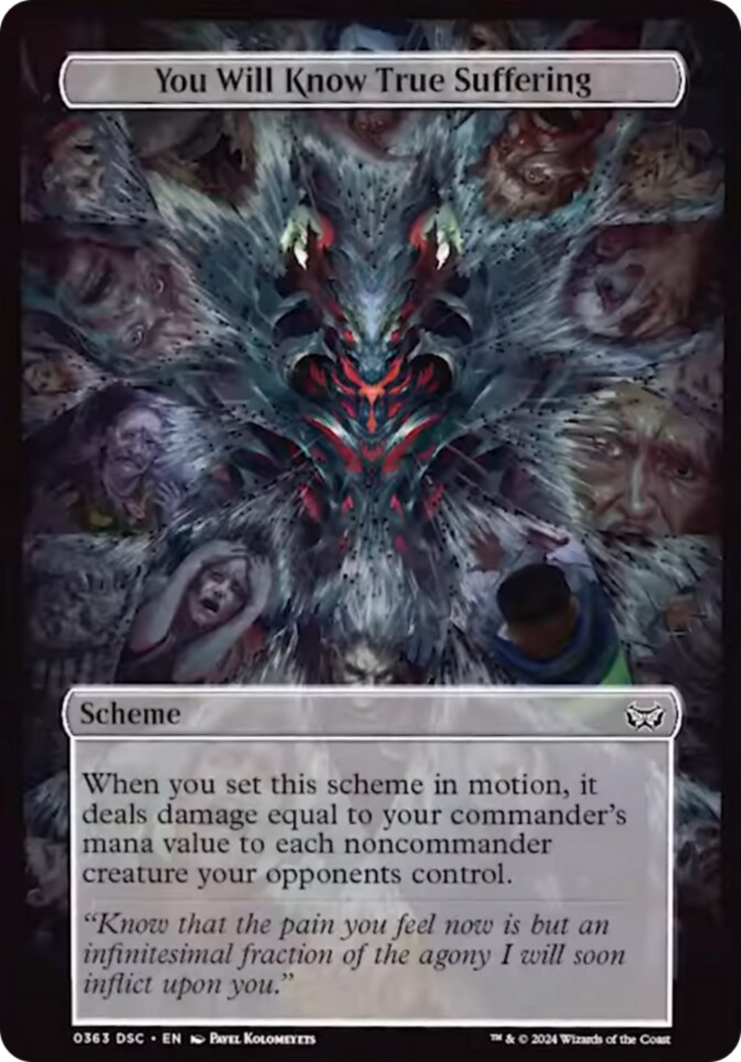 You Will Know True Suffering (Full Art) (A:DSC-363) - Duskmourn: House of Horror Commander