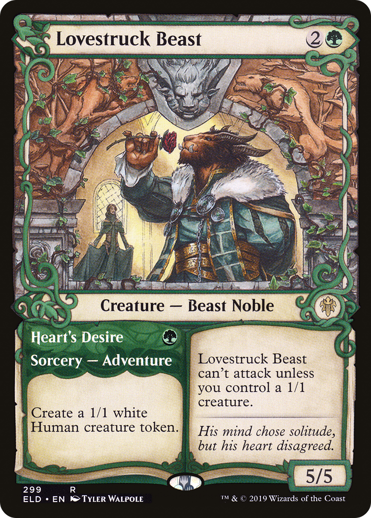 Lovestruck Beast // Heart's Desire (Showcase) [Trône d'Eldraine] 