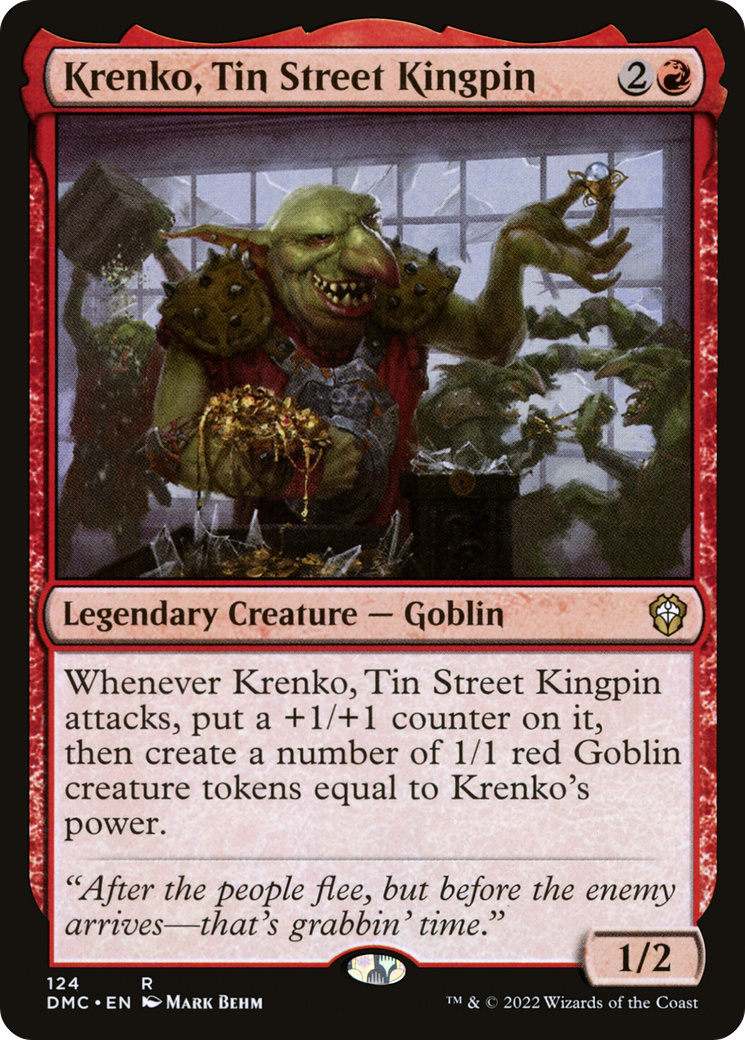 Krenko, chef de file de Tin Street [Commandant de Dominaria United] 