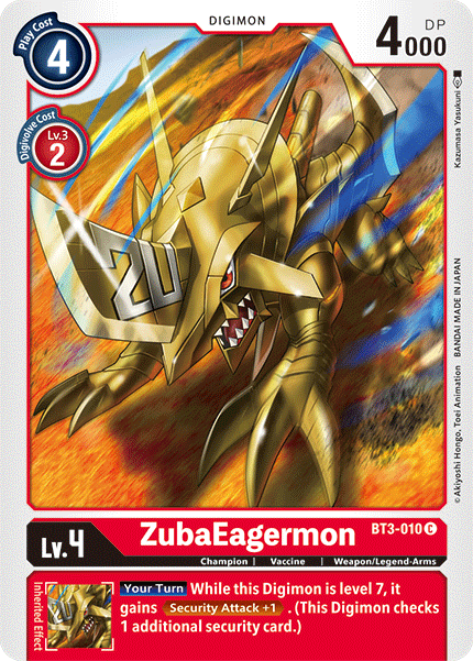 ZubaEagermon [BT3-010] [Sortie du Booster Spécial Ver.1.5] 