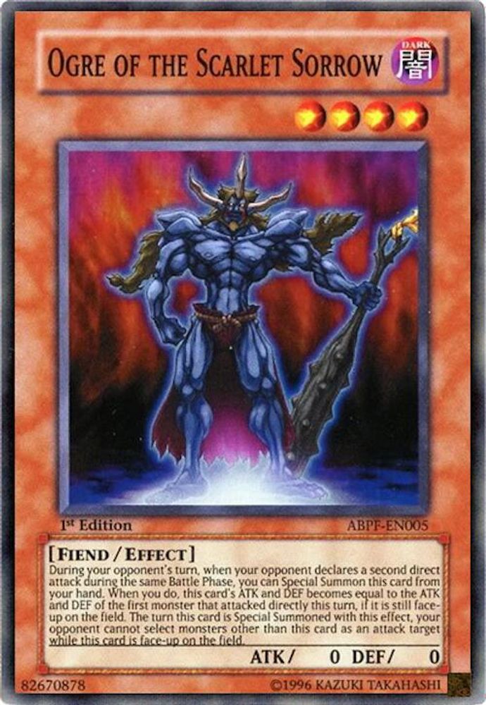 Ogre of the Scarlet Sorrow (ABPF-EN005) - Super Rare