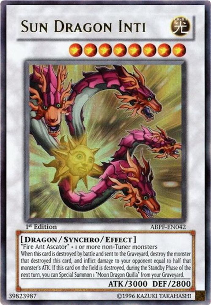 Sun Dragon Inti (ABPF-EN042) - Ultra Rare