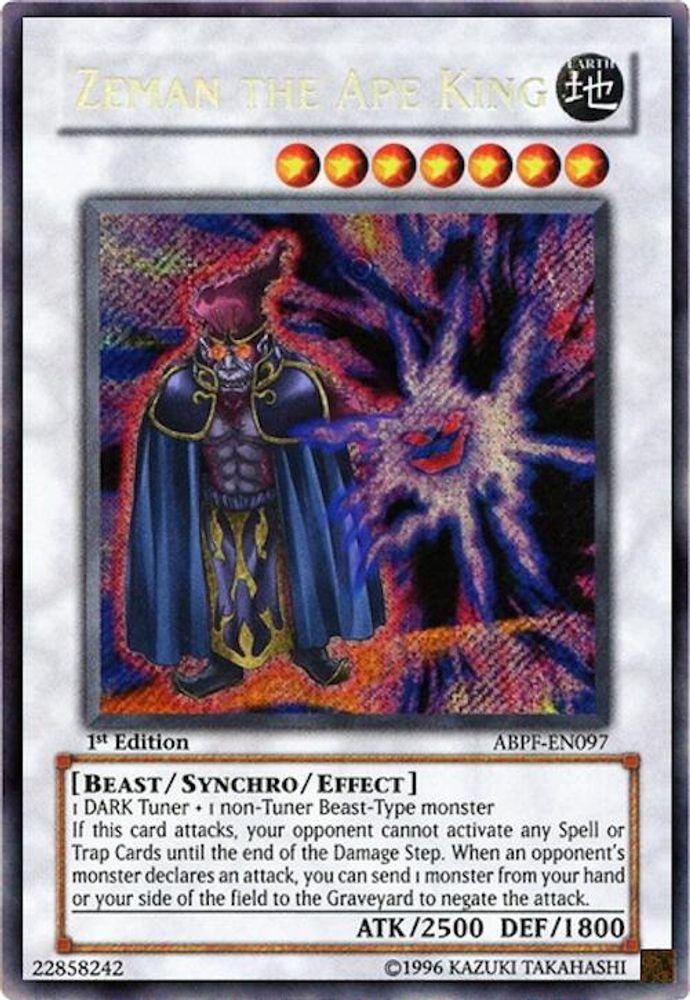 Zeman the Ape King (ABPF-EN097) - Secret Rare