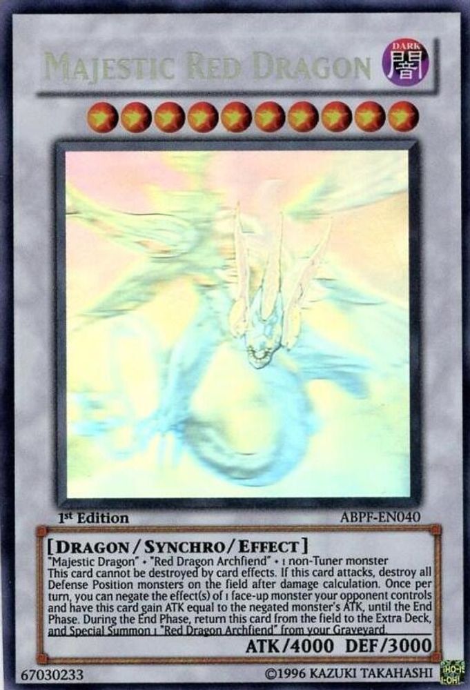 Majestueux Dragon Rouge [ABPF-EN040] Fantôme Rare 