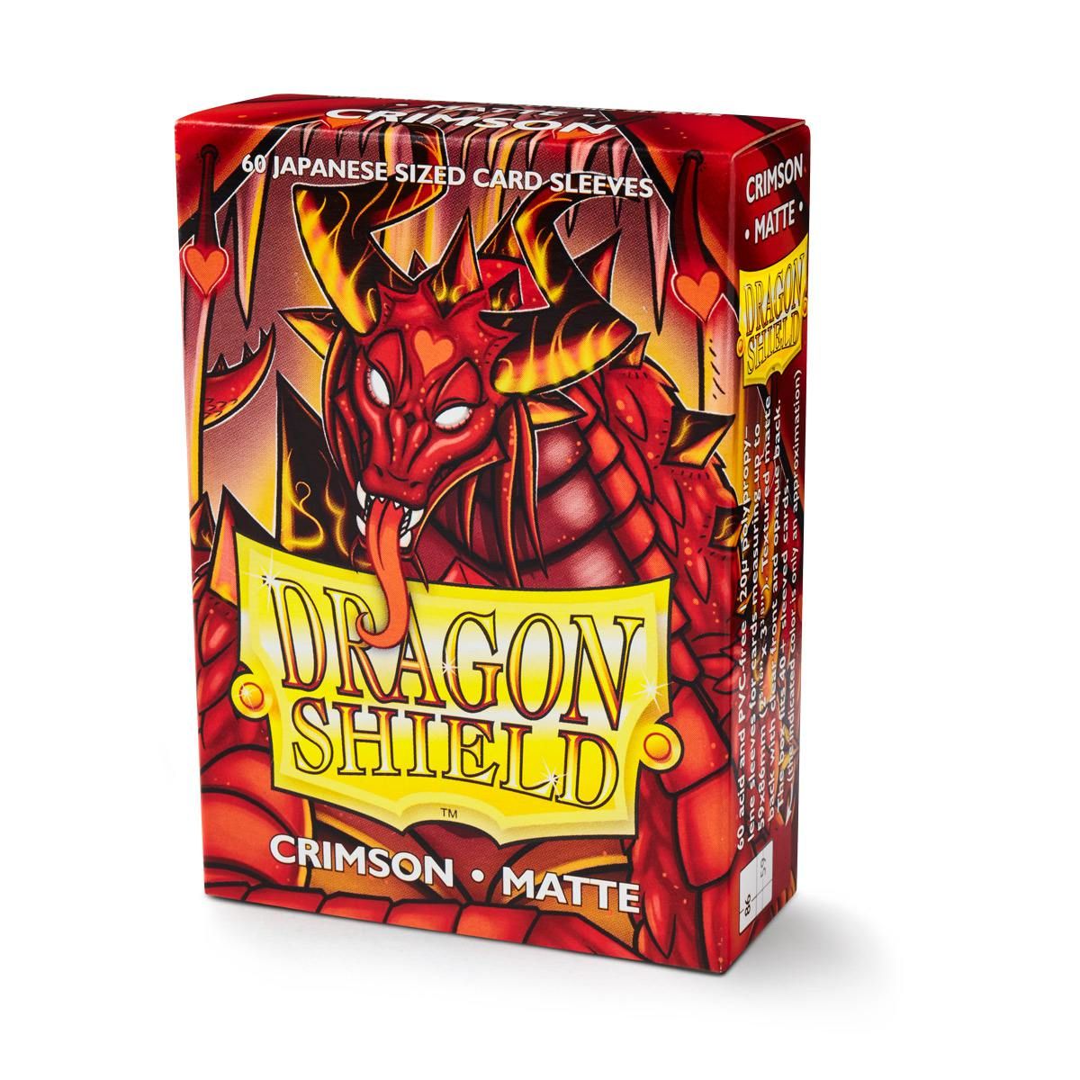 Dragon Shield : Pochettes taille japonaise 60ct - Crimson (Mat) 
