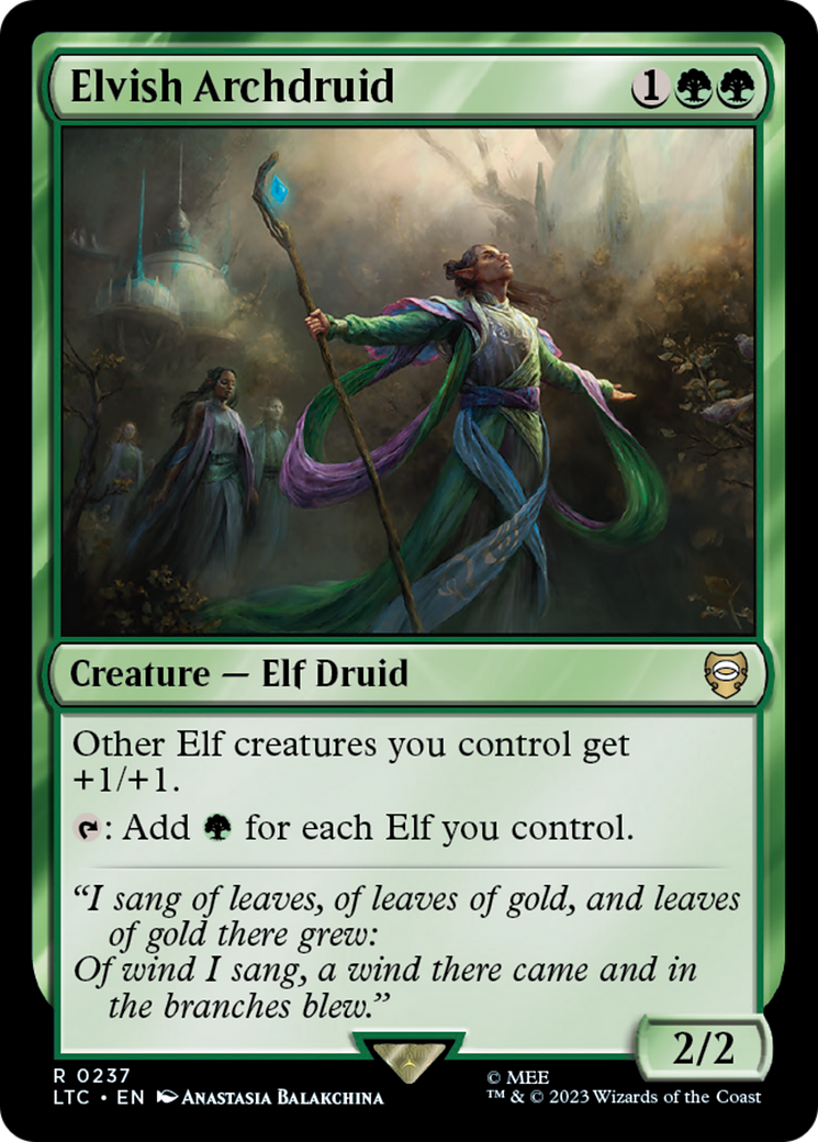 Archidruide Elfique [Le Seigneur des Anneaux : Contes du Commandant de la Terre du Milieu] 