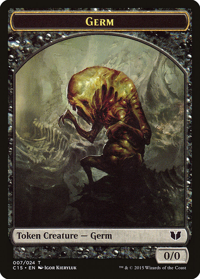 Germ // Zombie Double-Sided Token (C15-7 // 8) - Commander 2015 Tokens