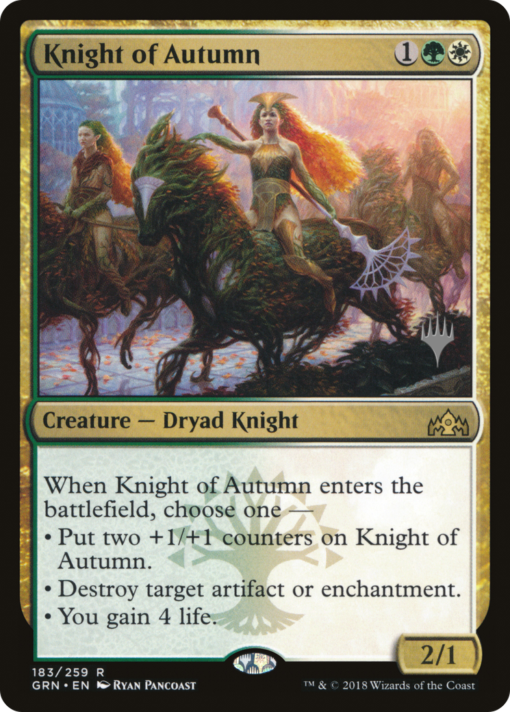 Chevalier de l'Automne (Pack Promo) [Promos Guildes de Ravnica] 