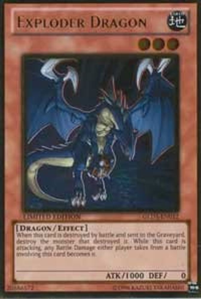 Dragon Exploseur [GLD3-EN012] Or Rare 
