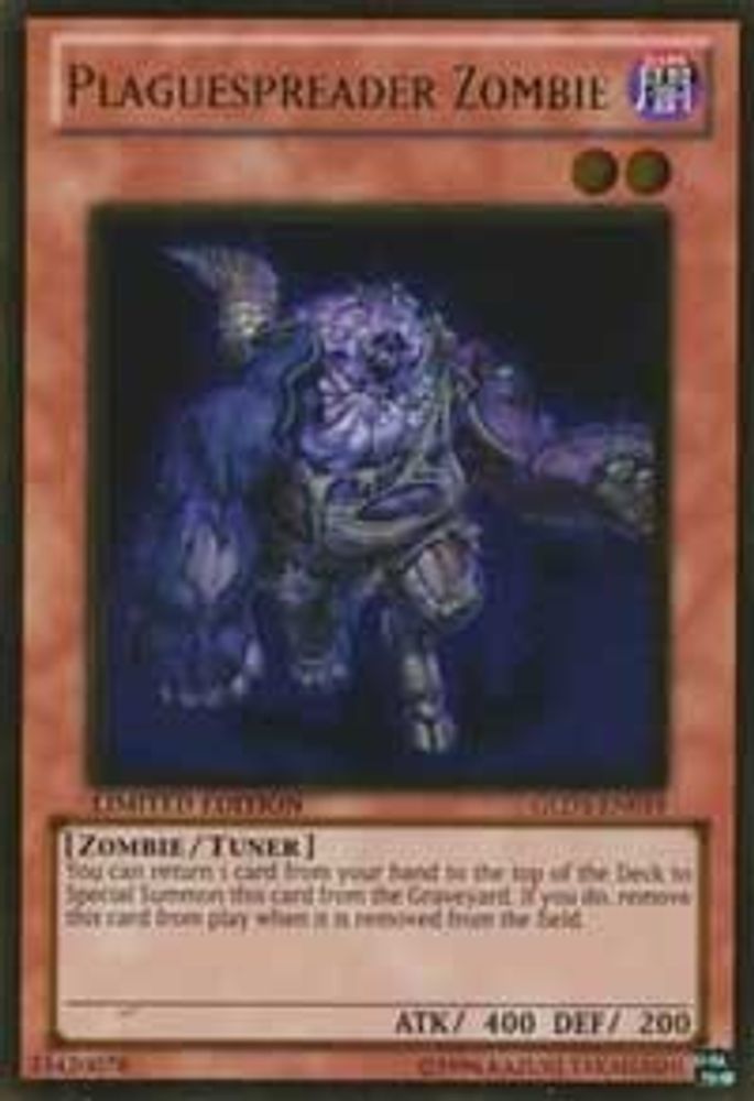 Zombie répandeur de peste [GLD3-EN019] Or Rare 